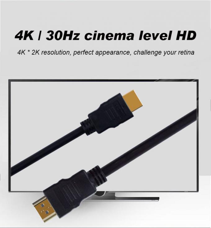 Premium Gray 24K Gold-plated 1080P 3D 4k HDMI Cable, Suitable For PS5 Laptop 1.5M 9