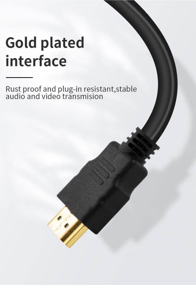 HDTV 4K 6ft Hdmi Cable 1.5 Mtr Hdmi Cable Strong Wear Resistance 4