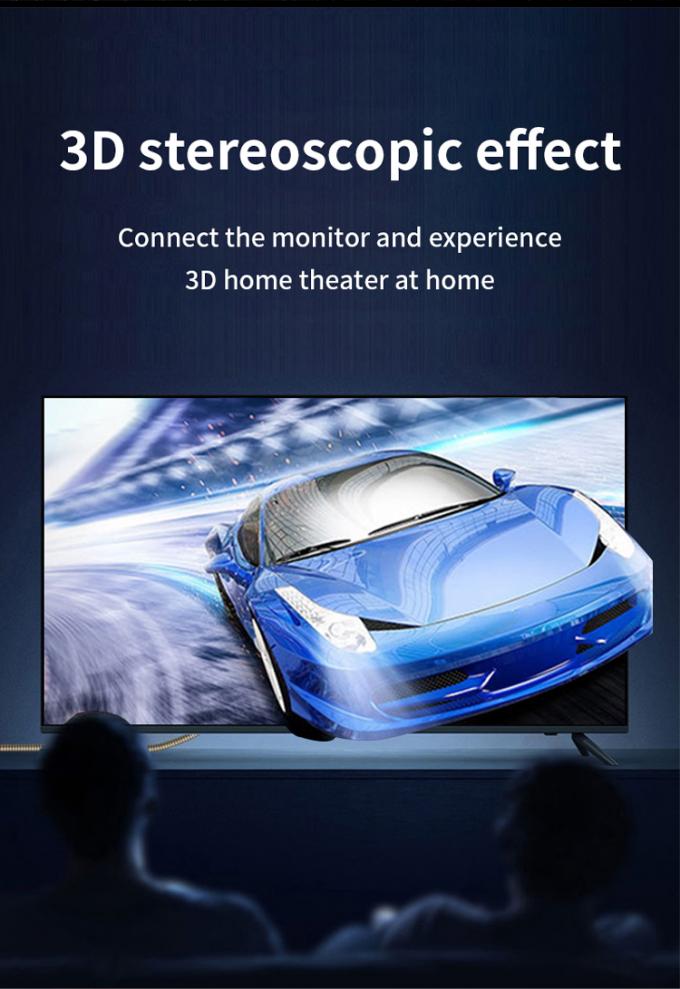 HDTV 4K 6ft Hdmi Cable 1.5 Mtr Hdmi Cable Strong Wear Resistance 6