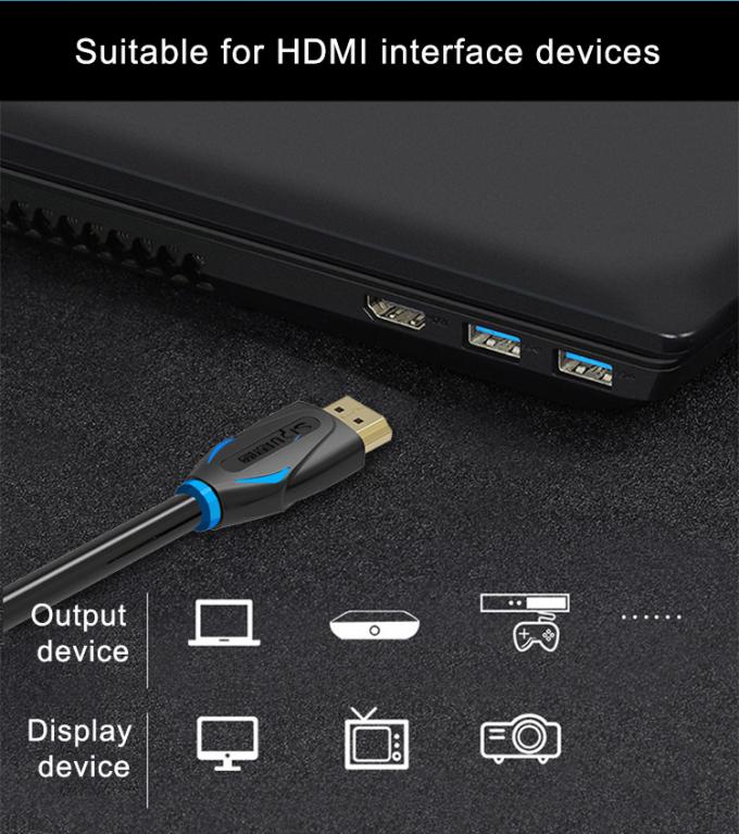 Gold Plated 2m 4k Hdmi Cable For PS4 LCD Projector TV PC Laptop Computer 2