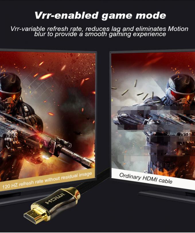 Nylon Weave Shielded 4k HDMI Cable 1.5m With Gold Connector Fast Transfer 9