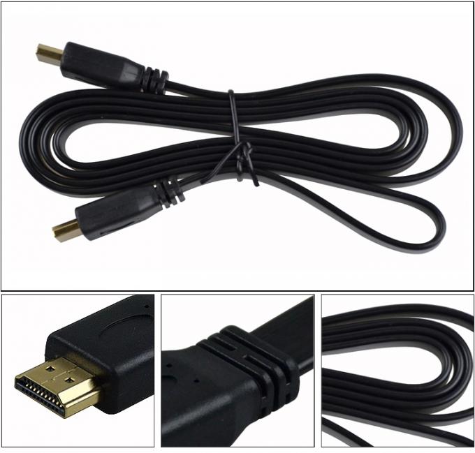 18Gbps 19pin 1.5m -10m HDMI Cable 24AWG 30AWG HDTV Flat HDMI Cable 1