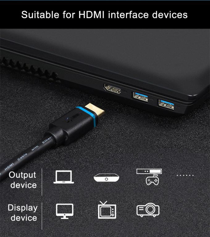 Gold Plated 1.5m 4k Tv HDMI Cable No Delay Premium Speed COAXIAL Type 2