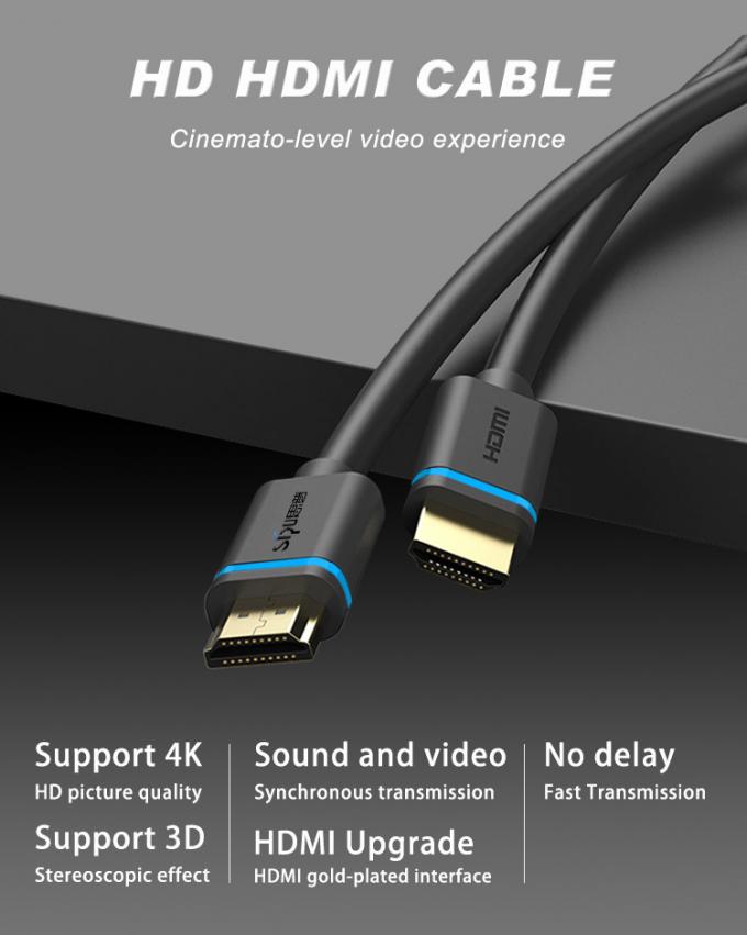 Gold Plated 1.5m 4k Tv HDMI Cable No Delay Premium Speed COAXIAL Type 1