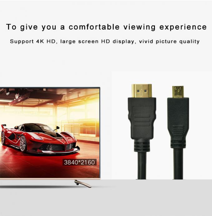 SIPU Micro HDMI To HDMI Cable 1080P/3D For Digital Cameras Cell Phone HD TV Connection 6