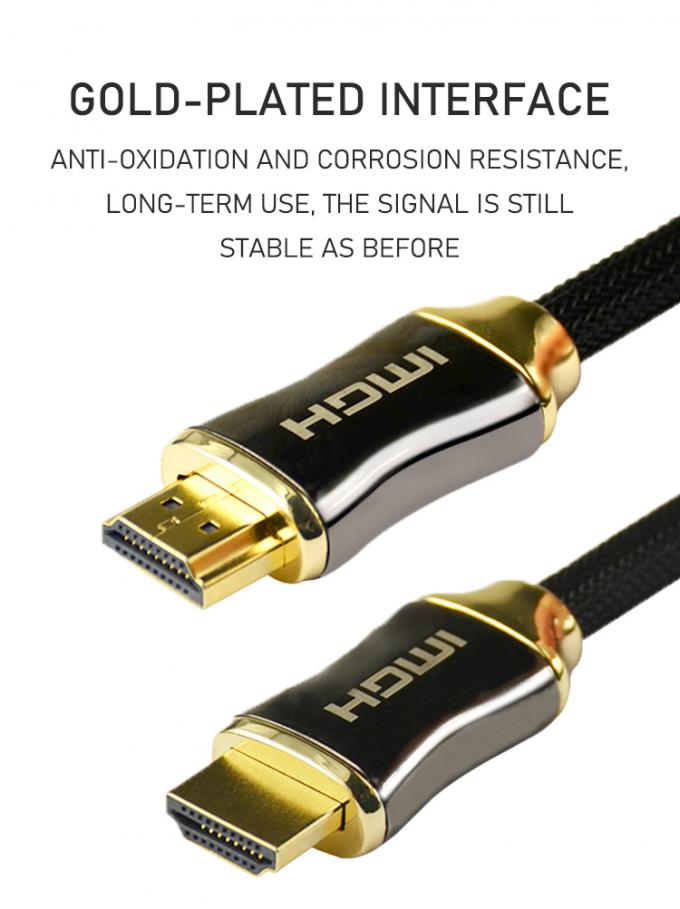 Factory price bare copper network cord support 4K x 2K gold plated hdmi to hdmi cable 12