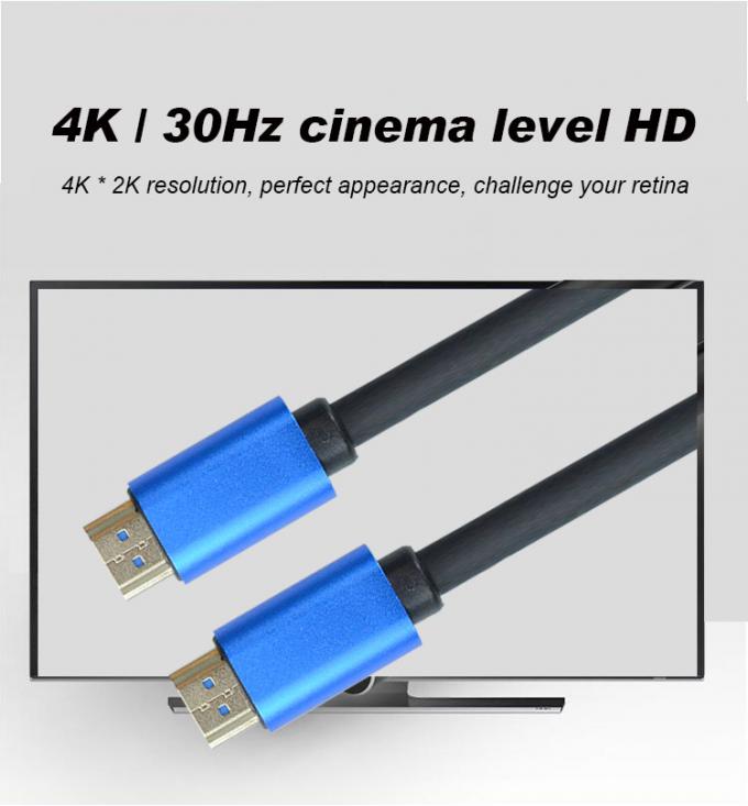 Foil Shielding Male To Male 8K 120Hz HDMI Cable 3D 1080P Gold Plating 10