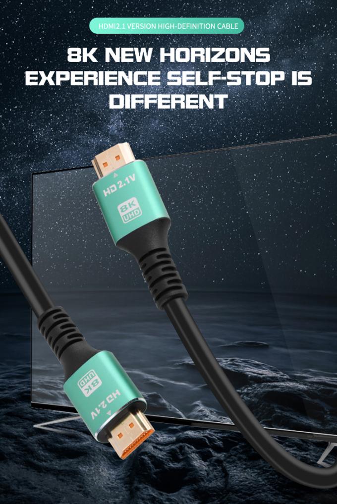 High-Speed 8K 48Gbps HDMI Cable Supports 4K 60Hz Coaxial Type for Microphone Monitor Computer HDTV 1
