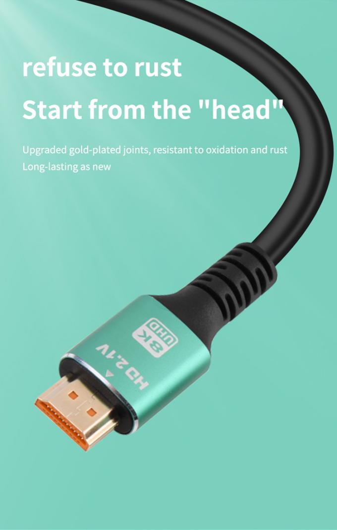 High-Speed 8K 48Gbps HDMI Cable Supports 4K 60Hz Coaxial Type for Microphone Monitor Computer HDTV 10