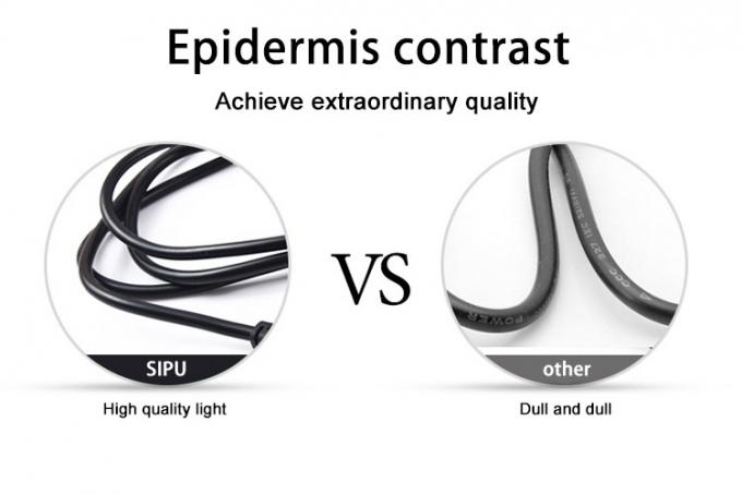 Pvc Jacketed Electrical Power Cord Laptop India Plug Black 6feet 10