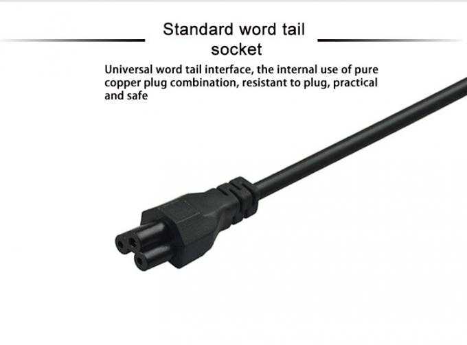 Durable Standard Copper Electrical Power Cord 3Pin Indian Power Cable 4