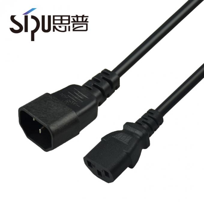 Pvc C3 C4 Connector Computer Monitor Power Cord Customizable 5m 6m 2