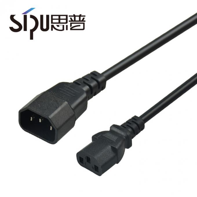 Pvc C3 C4 Connector Computer Monitor Power Cord Customizable 5m 6m 1