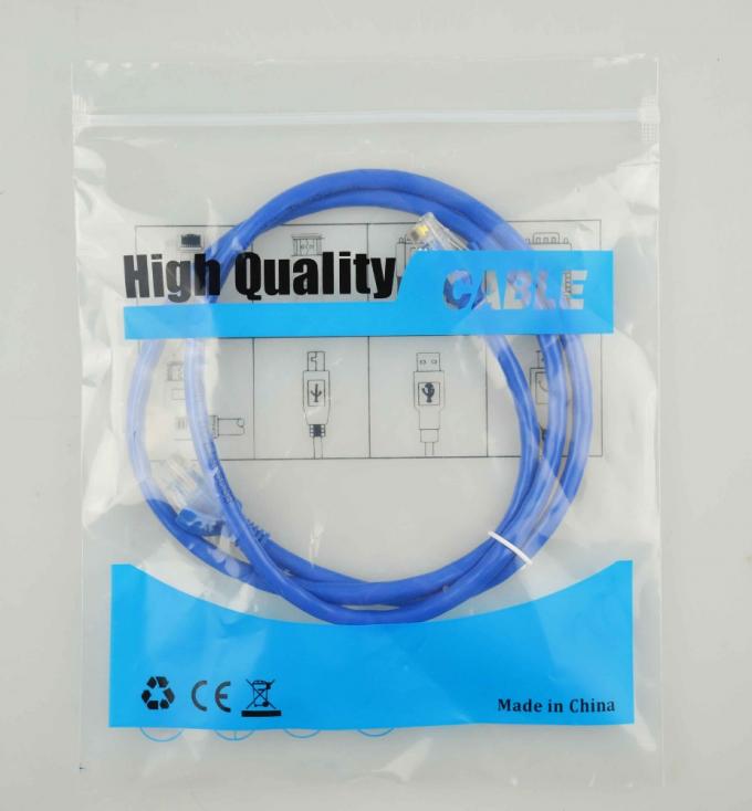 CE CCC 1m 3m 5m Rj45 CAT6 Patch Cord Unshielded Twisted Pair Blue Color 1