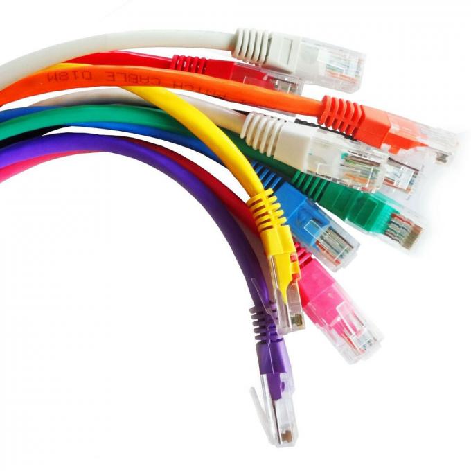 Length 1.8m 2m 10m Rj45 CAT5 Patch Cord 6.0mm OD For Cabling System 6