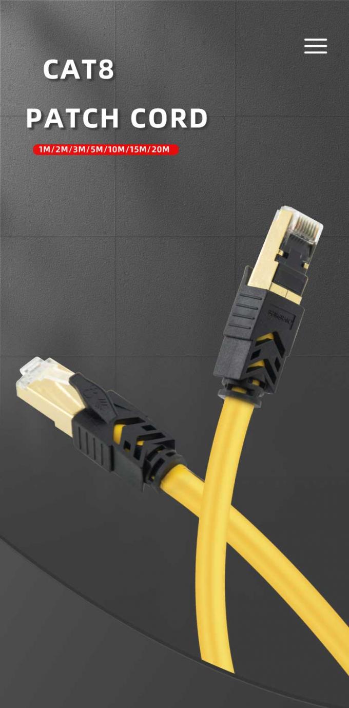 Colorful Ftp Cat 8 Patch Cord 3 Feet Cat 8 Ethernet Cable For Computer 1