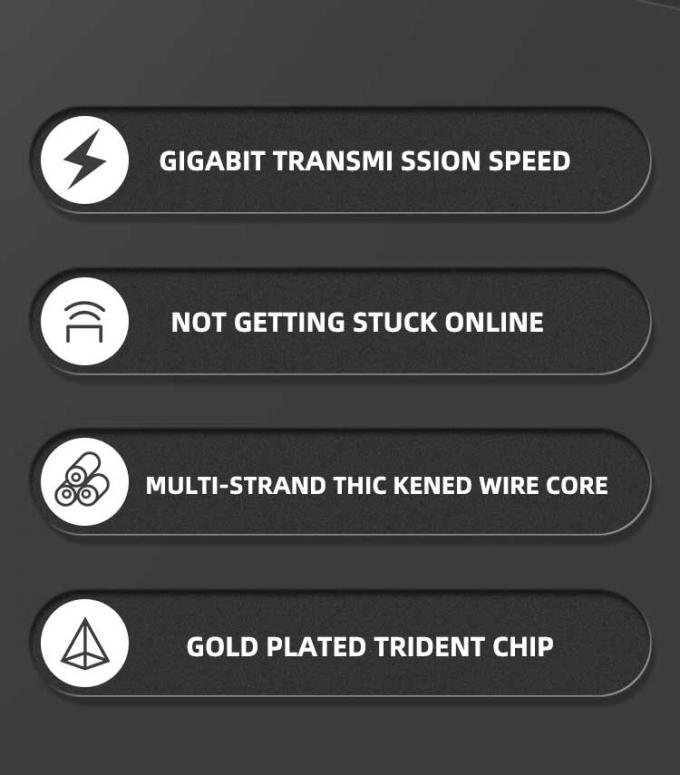 Colorful Ftp Cat 8 Patch Cord 3 Feet Cat 8 Ethernet Cable For Computer 2