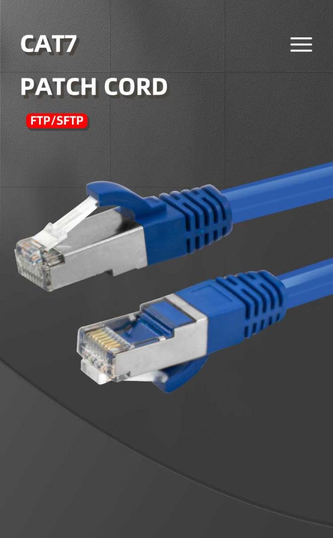 1000mhz 3mtrs CAT7 Patch Cord Grey Cat 7 Patch Cable UTP Shield 0