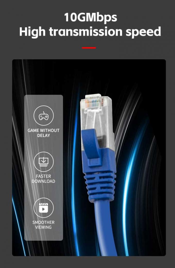 1000mhz 3mtrs CAT7 Patch Cord Grey Cat 7 Patch Cable UTP Shield 5