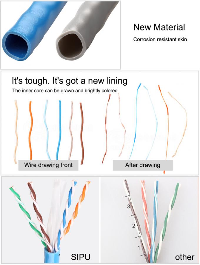 4Pair UTP 305M SFTP Cat6e Ethernet Cable Outdoor for Communication 4