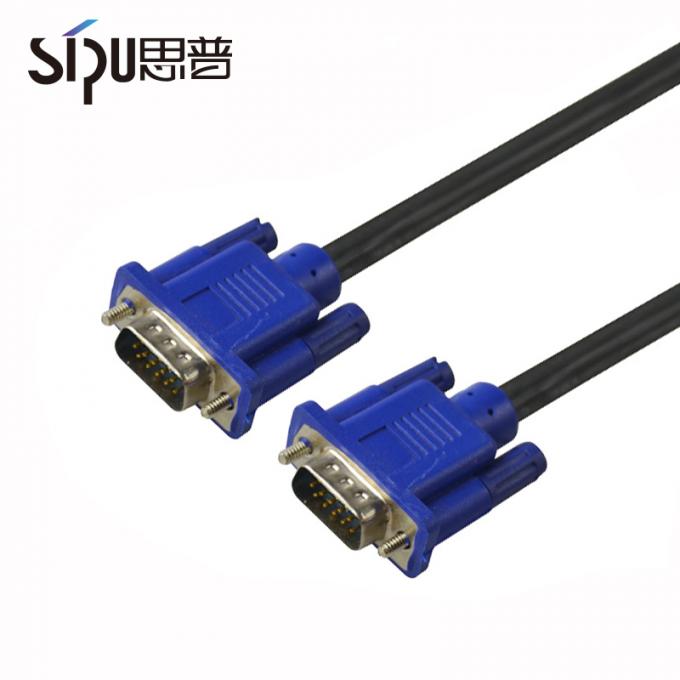 Multimedia VGA Monitor Cables To Connect Laptop Tv Gold Plated PVC Jacketed 0