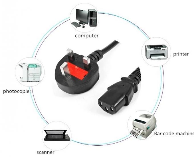 1M 1.5M 1.8M 2M CCA PVC Power Cord Cable For SIPU 220V UK 2 Pin AC Power Transmission 4