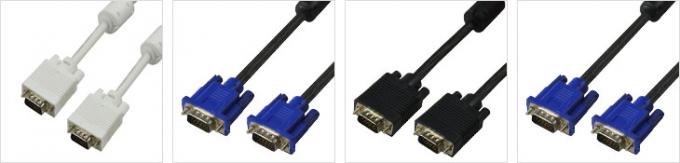 PC Computer Monitor VGA To VGA Cable 1.5m With Steel Conductor And Gold Plated 0