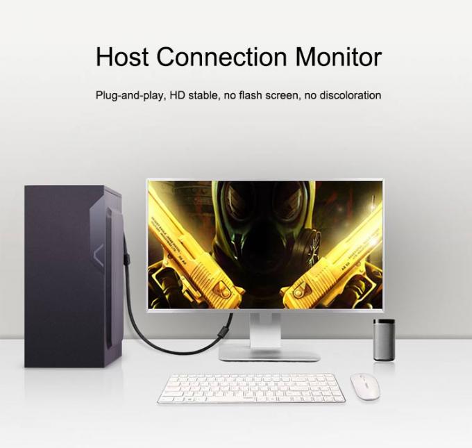 PC Computer Monitor VGA To VGA Cable 1.5m With Steel Conductor And Gold Plated 2