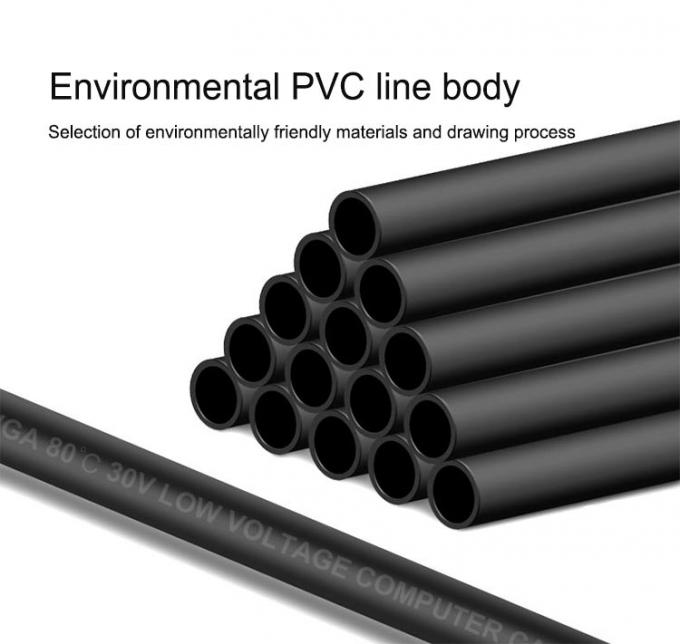 PC Computer Monitor VGA To VGA Cable 1.5m With Steel Conductor And Gold Plated 10