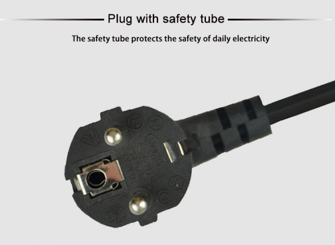 SIPU CCC Certified Laptop Power Supply Cables With EU Plug And Copper Conductor 2