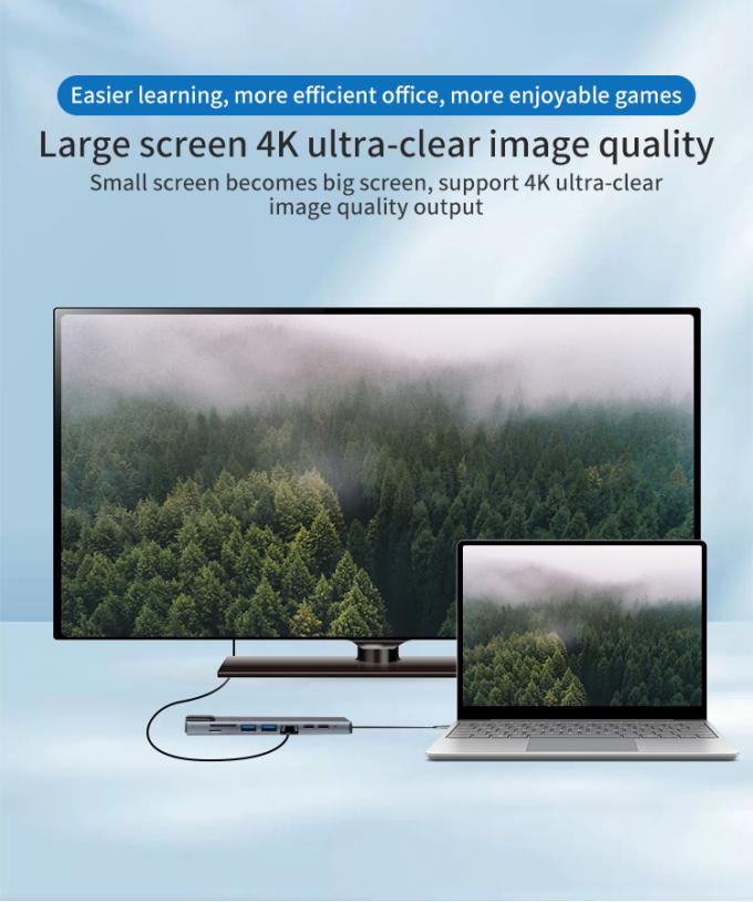 Type-C USB 3.1 Hub 8 In 1 For Mobile Devices And MacBook Laptop Sipu Docking Station 2