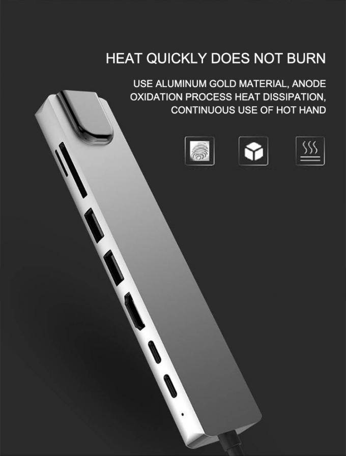 Type-C USB 3.1 Hub 8 In 1 For Mobile Devices And MacBook Laptop Sipu Docking Station 6