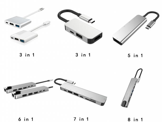 Type-C USB 3.1 Hub 8 In 1 For Mobile Devices And MacBook Laptop Sipu Docking Station 8