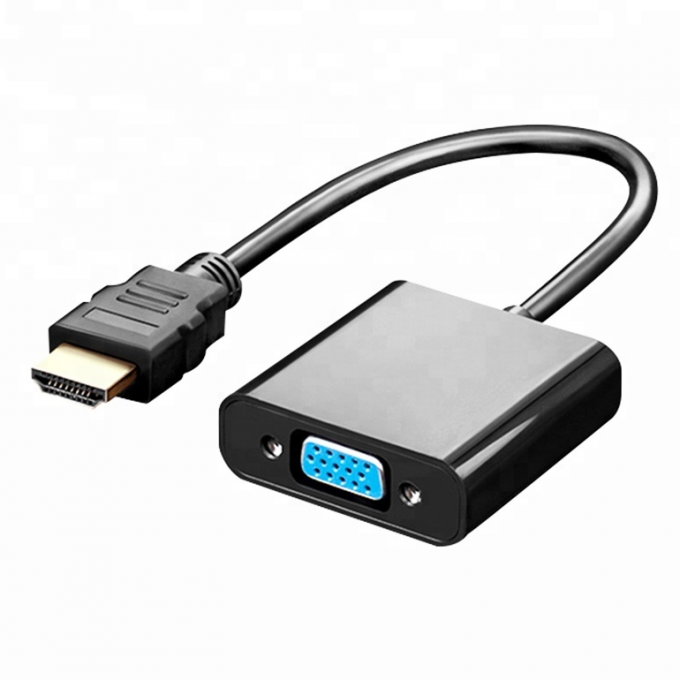 HDMI To VGA Adapter Converter 1080P Digital To Analog Audio Video For Laptop Tablet PC 1