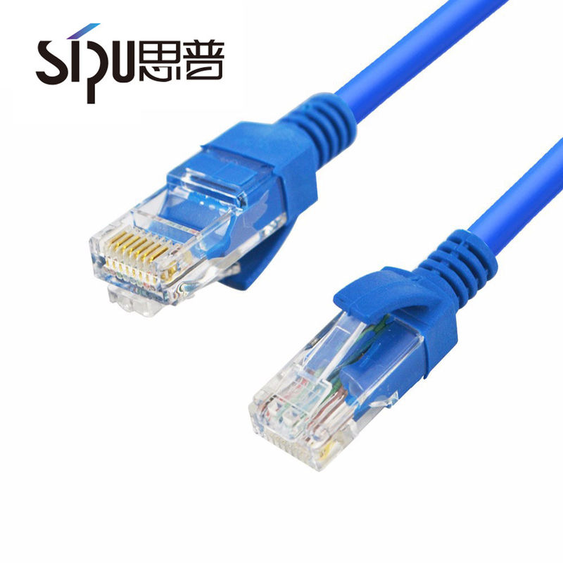CE CCC 1m 3m 5m Rj45 CAT6 Patch Cord Unshielded Twisted Pair Blue Color