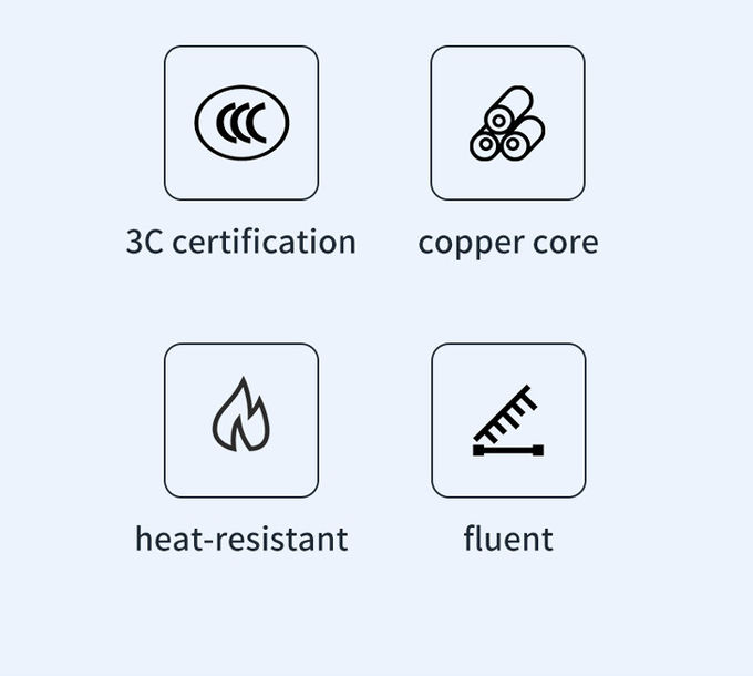 BC Power Cord 1.5M1.8M 3*0.75MM Computer Monitor TV Replacement USA Power Cord 8