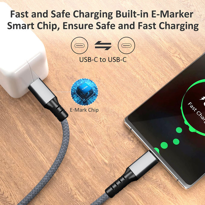 New Product Grey USB 4.0 1M Lightning Fast Charging TYPEC TO TYPEC 40GBPS HDMI Cable 8K 2