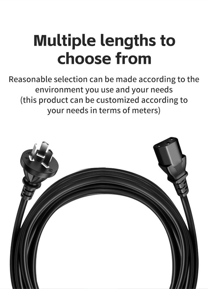 1.5M Australian 3 Pin SAA Approval C7 Au Cable IEC 3x0.75mm2 TV Station Light Speaker Power Adapter Connection Cable 4
