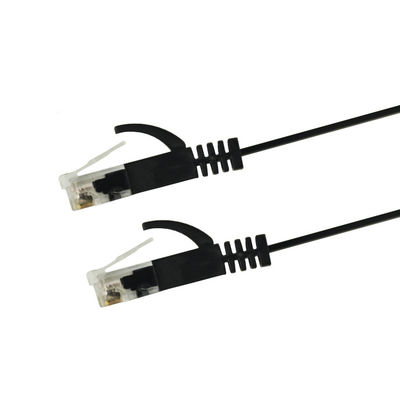 Durable LSZH Jacketed Flat Cat6 Patch Cables Cat 6 Patch Cord 1 Mtr