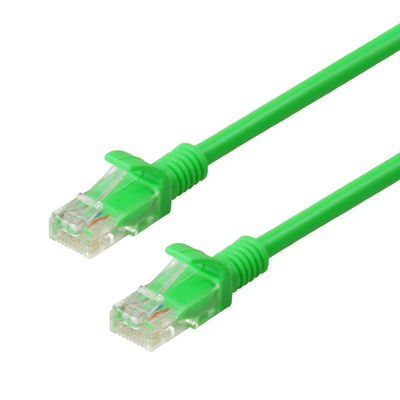 2m 3m 5mtrs Ftp CAT6 Patch Cord For Computer Green Color HDPE Insulation