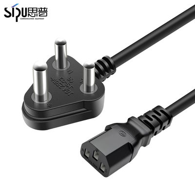 Good price 1.5M India Power Electric Plug With Power Cord South Africa 3 Pin Power Cable For Computer And Laptop online