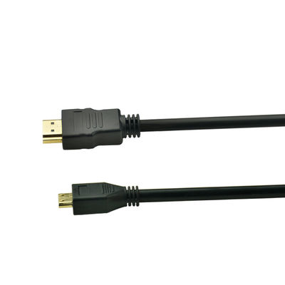 24k Gold Plated 1m 5m Audio HDMI Cable With  CCS Conductor Non Shielded