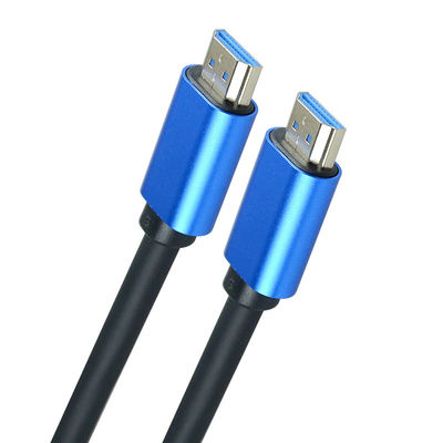 ROHS/CE Ethernet PVC 3D 4K 1080P HDMI Cable 19 Pin 10.2Gbps Meal To Meal Form