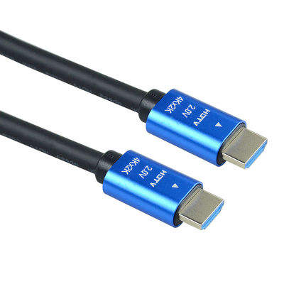 ROHS/CE Ethernet PVC 3D 4K 1080P HDMI Cable 19 Pin 10.2Gbps Meal To Meal Form