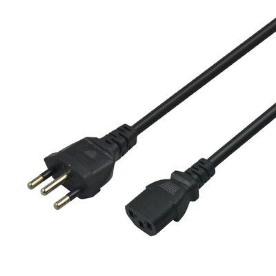 ISO9001 PVC Jacketed Brazil Power Cord Cable High Performance