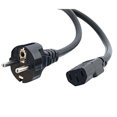 1.5M 1.8M Black EU Power Cable