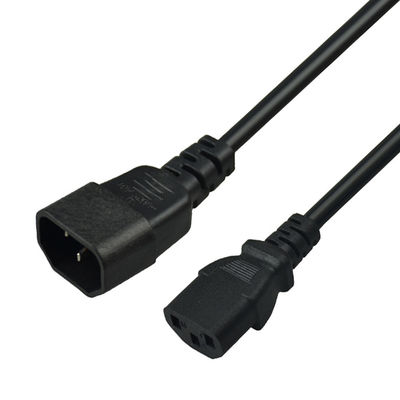 Pvc C3 C4 Connector Computer Monitor Power Cord Customizable 5m 6m