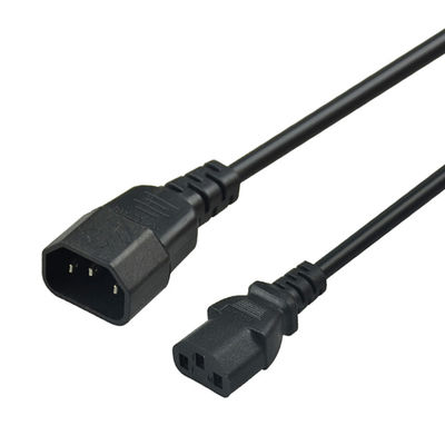 OEM Male C14 To Female C13 AC Power Extension Cable C13 C14 Power Cord