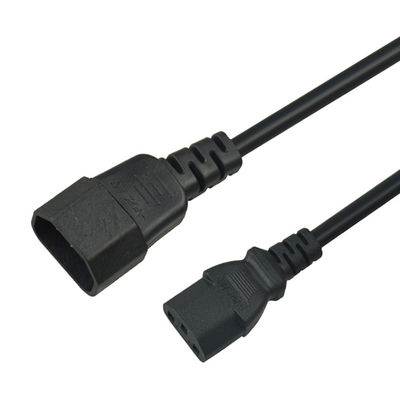 OEM Male C14 To Female C13 AC Power Extension Cable C13 C14 Power Cord