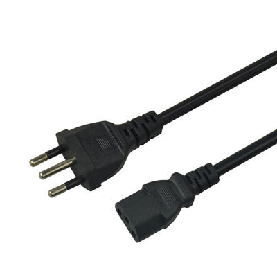3Pin Brazil Plug Electrical Power Cord 1m 1.5m 1.8m 2m For PC Adapter